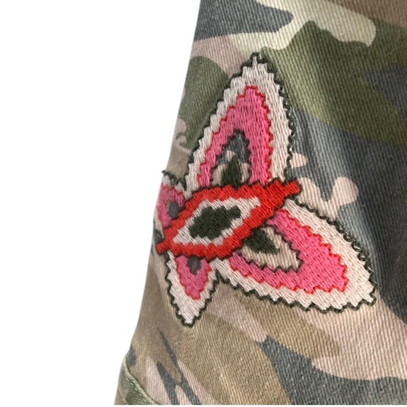 Zadig & Voltaire Charlotte Camo Jacket LOVE Spellout - Picture 4 of 14